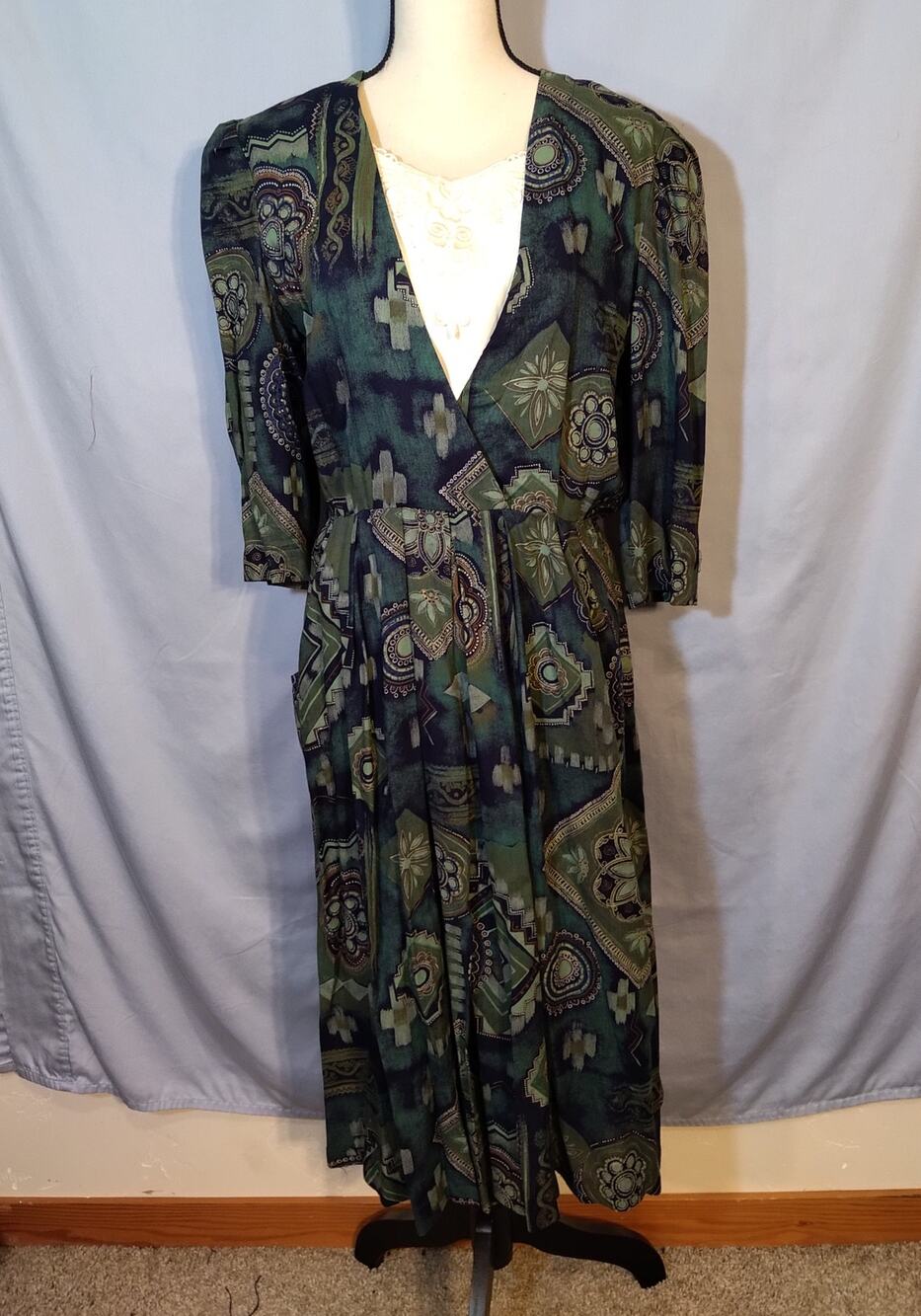 Vintage Peri Petites Midi Dress